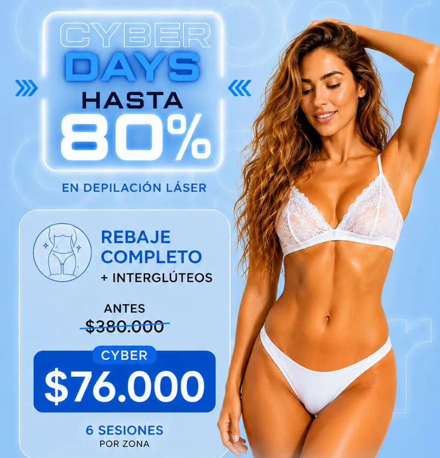 PACK REBAJE COMPLETO + INTERGLÚTEOS - 6 SESIONES
