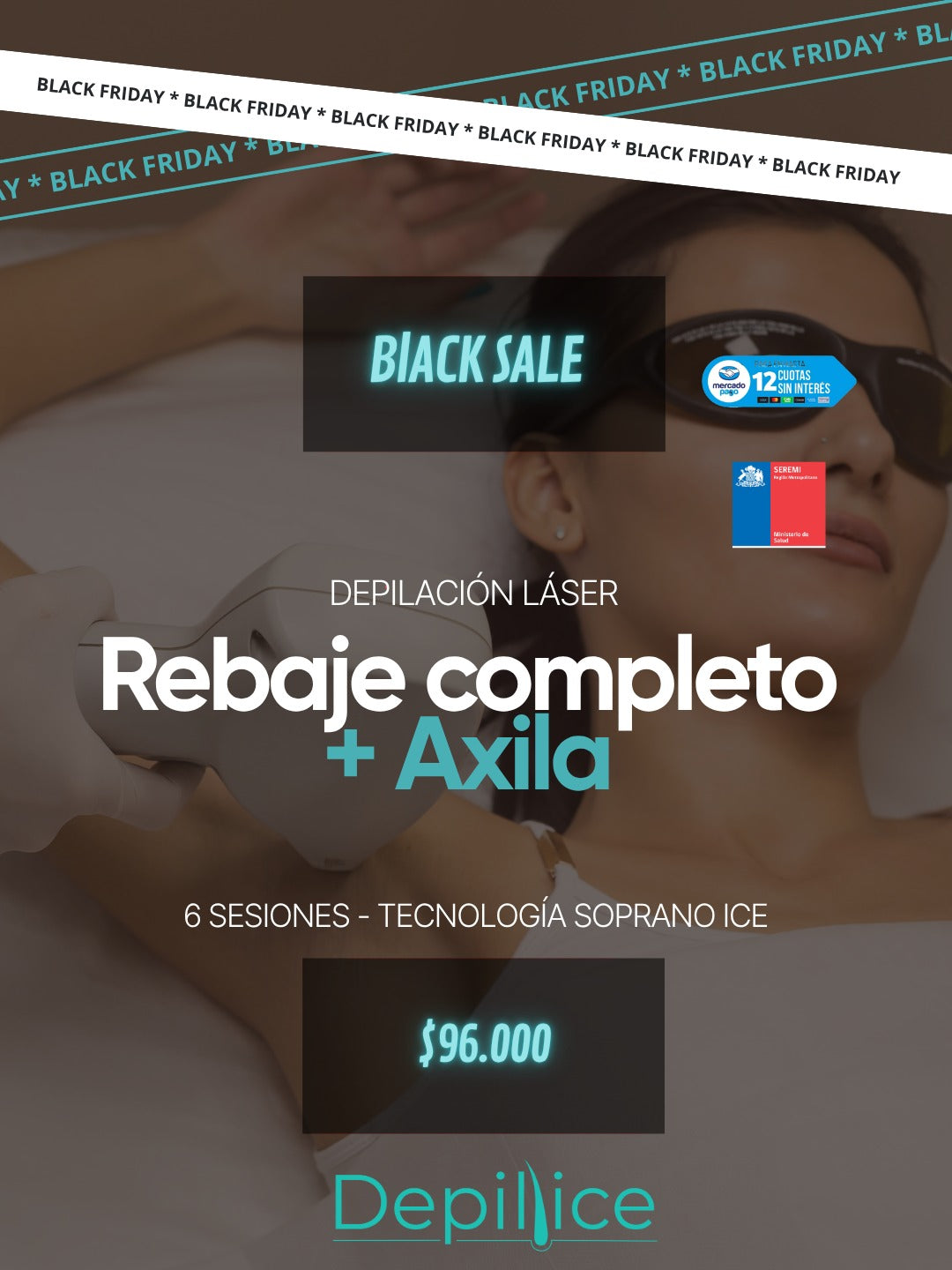 Pack 5 - Rebaje completo + Axila  6 Sesiones